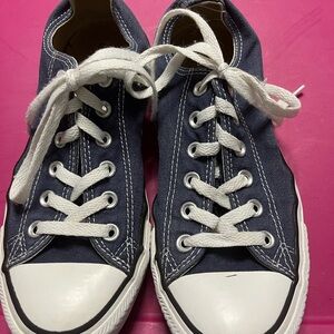 Converse Blue and White Canvas Sneakers